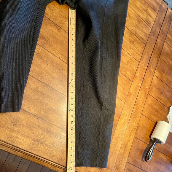 Valerie Stevens Doubler Breasted Pure Wool Pant Suit Women's Sz 12 Two-Piece Blk - Picture 16 of 16